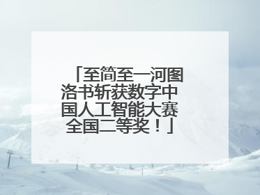 至简至一河图洛书斩获数字中国人工智能大赛全国二等奖！