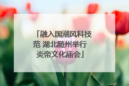 融入国潮风科技范 湖北随州举行炎帝文化庙会
