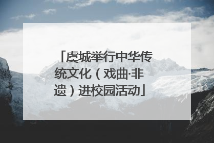 虞城举行中华传统文化（戏曲·非遗）进校园活动
