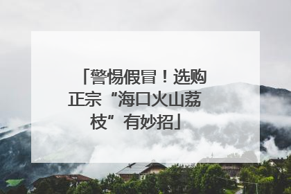 警惕假冒！选购正宗“海口火山荔枝”有妙招