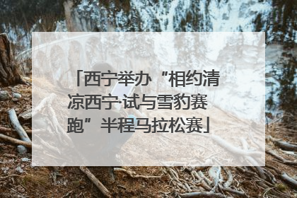 西宁举办“相约清凉西宁·试与雪豹赛跑”半程马拉松赛