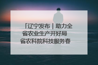辽宁发布｜助力全省农业生产开好局 省农科院科技服务春耕备耕成效显著