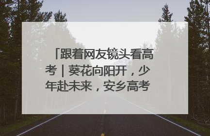 跟着网友镜头看高考｜葵花向阳开，少年赴未来，安乡高考首日的希望图景
