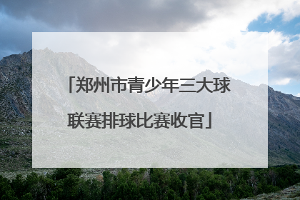 郑州市青少年三大球联赛排球比赛收官