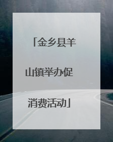金乡县羊山镇举办促消费活动