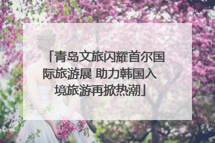 青岛文旅闪耀首尔国际旅游展 助力韩国入境旅游再掀热潮