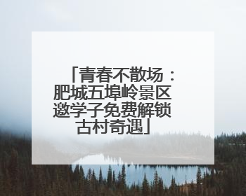 青春不散场：肥城五埠岭景区邀学子免费解锁古村奇遇