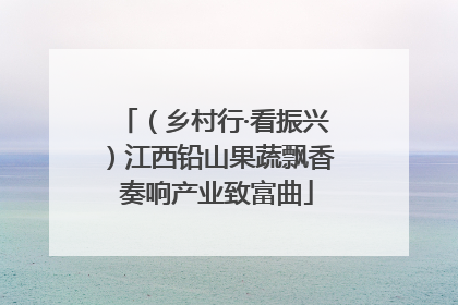 （乡村行·看振兴）江西铅山果蔬飘香 奏响产业致富曲