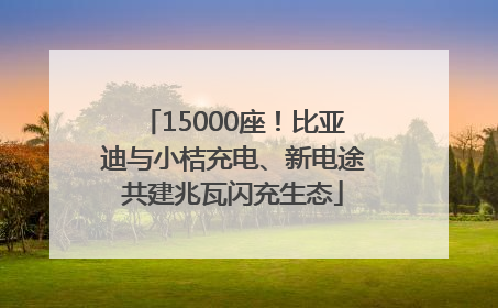 15000座！比亚迪与小桔充电、新电途共建兆瓦闪充生态