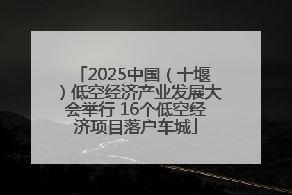 2025中国（十堰）低空经济产业发展大会举行 16个低空经济项目落户车城