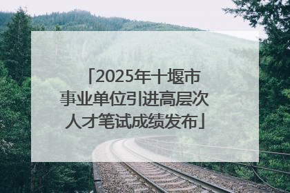 2025年十堰市事业单位引进高层次人才笔试成绩发布