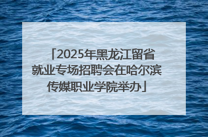 2025年黑龙江留省就业专场招聘会在哈尔滨传媒职业学院举办