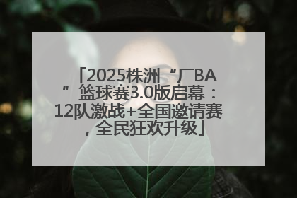 2025株洲“厂BA”篮球赛3.0版启幕：12队激战+全国邀请赛，全民狂欢升级