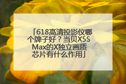 618高清投影仪哪个牌子好？当贝X5S Max的X独立画质芯片有什么作用