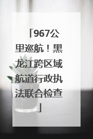 967公里巡航！黑龙江跨区域航道行政执法联合检查